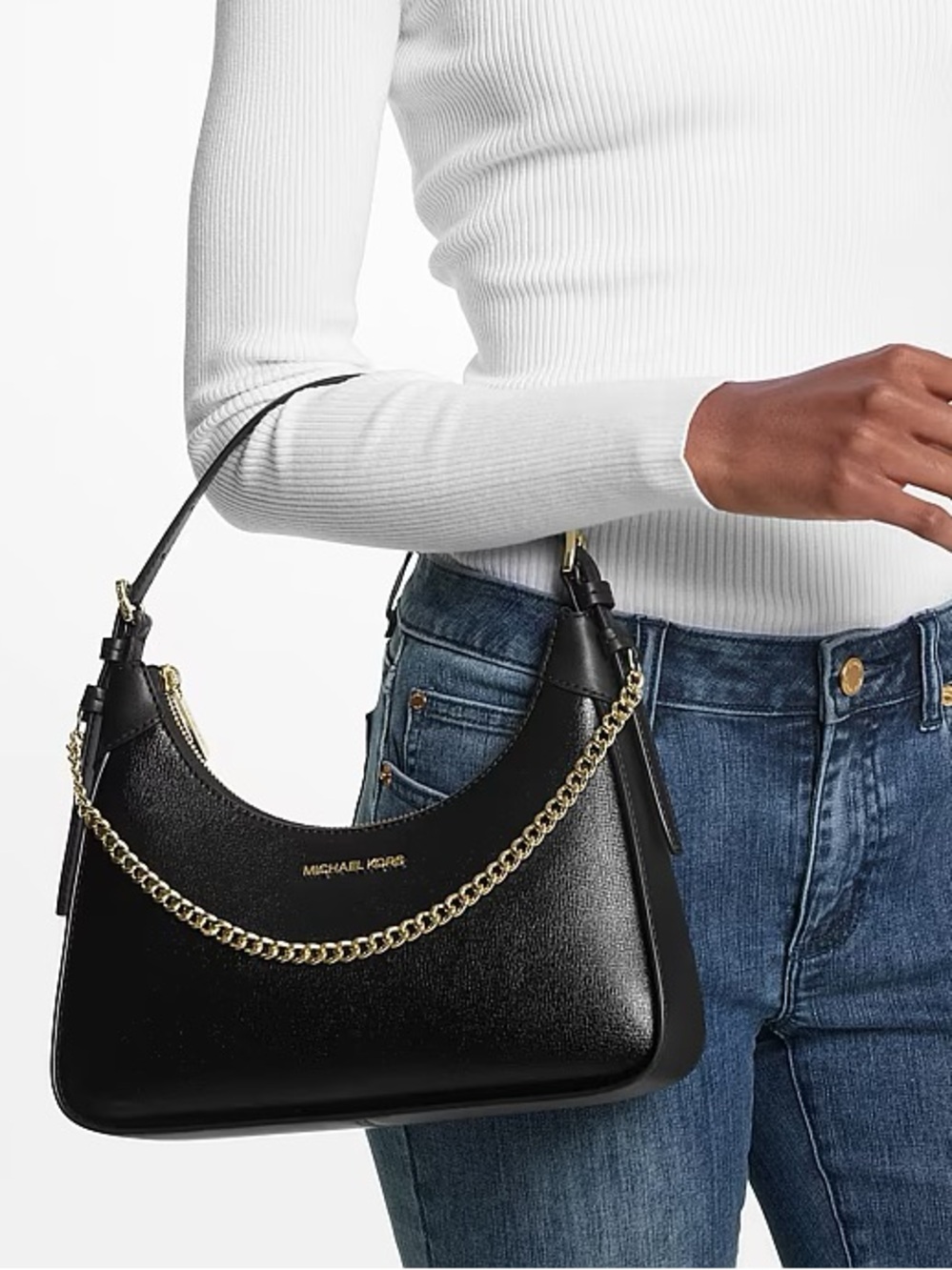 Michael Kors Wilma Medium Leather Shoulder Bag